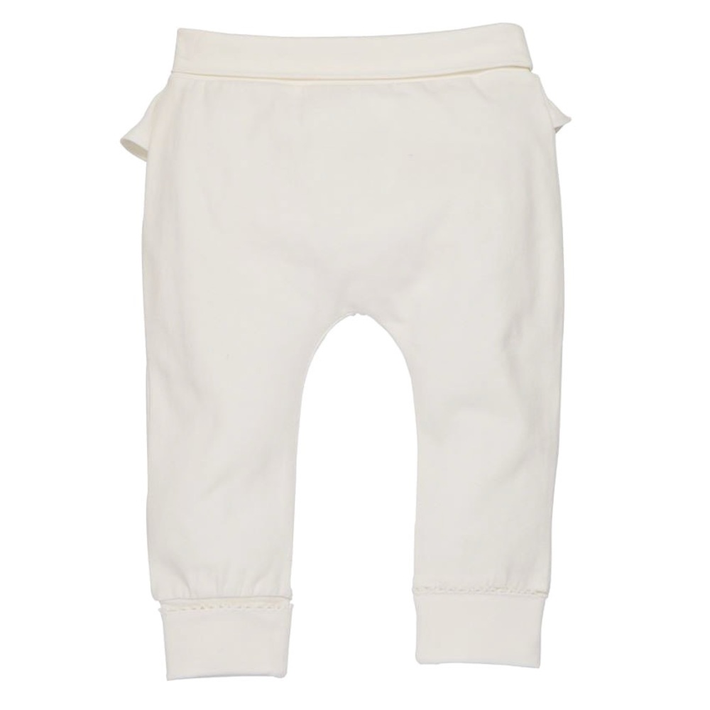 Mud Pie Ivory Baby Leggings with Ruffle